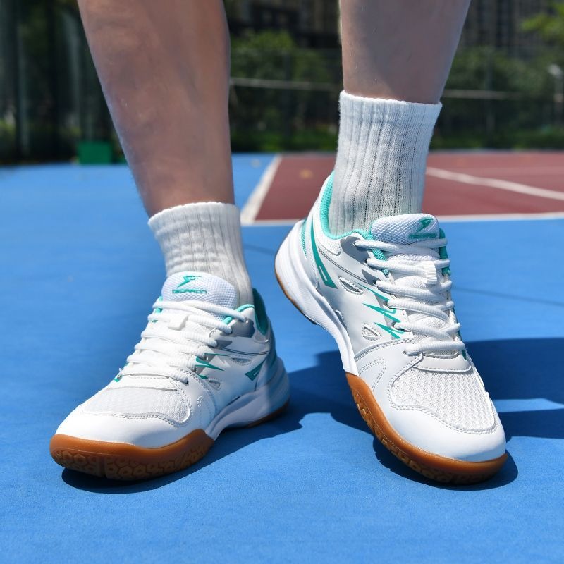 Badminton Shoes Men - 定番ブランドの卓球シューズ、メッシュ素材で通気性のある屋内コートシューズ、滑り止めバドミントンシューズ、高品質テニスシューズ（メンズ）