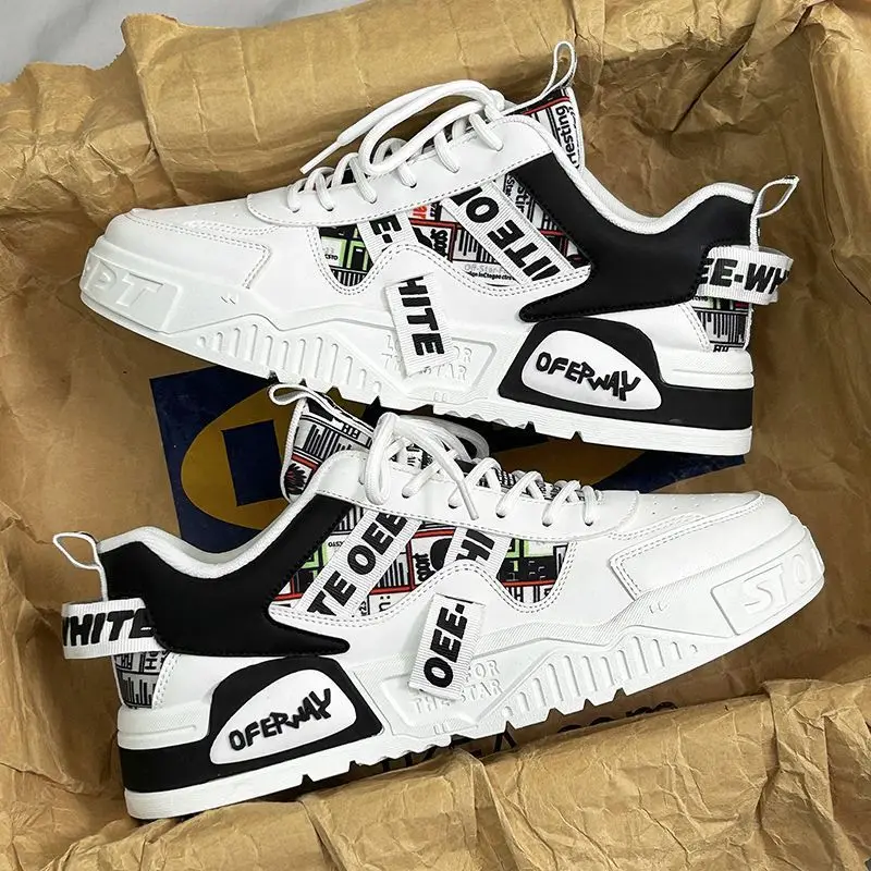 Badminton Shoes - カジュアルファッションレザースニーカー新しいスケートボードメンズシューズアウトドアランニングスポーツシューズハイキングテニスプラットフォーム高級靴