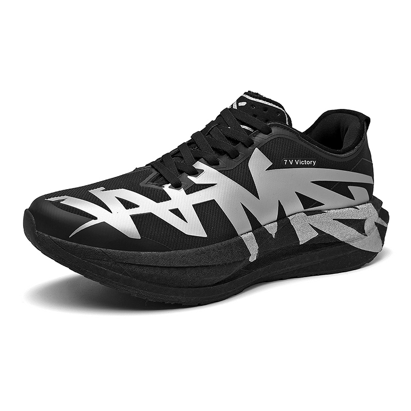Badminton Shoes - メンズ カーボンプレート ランニングシューズ 軽量 通気性 スニーカー