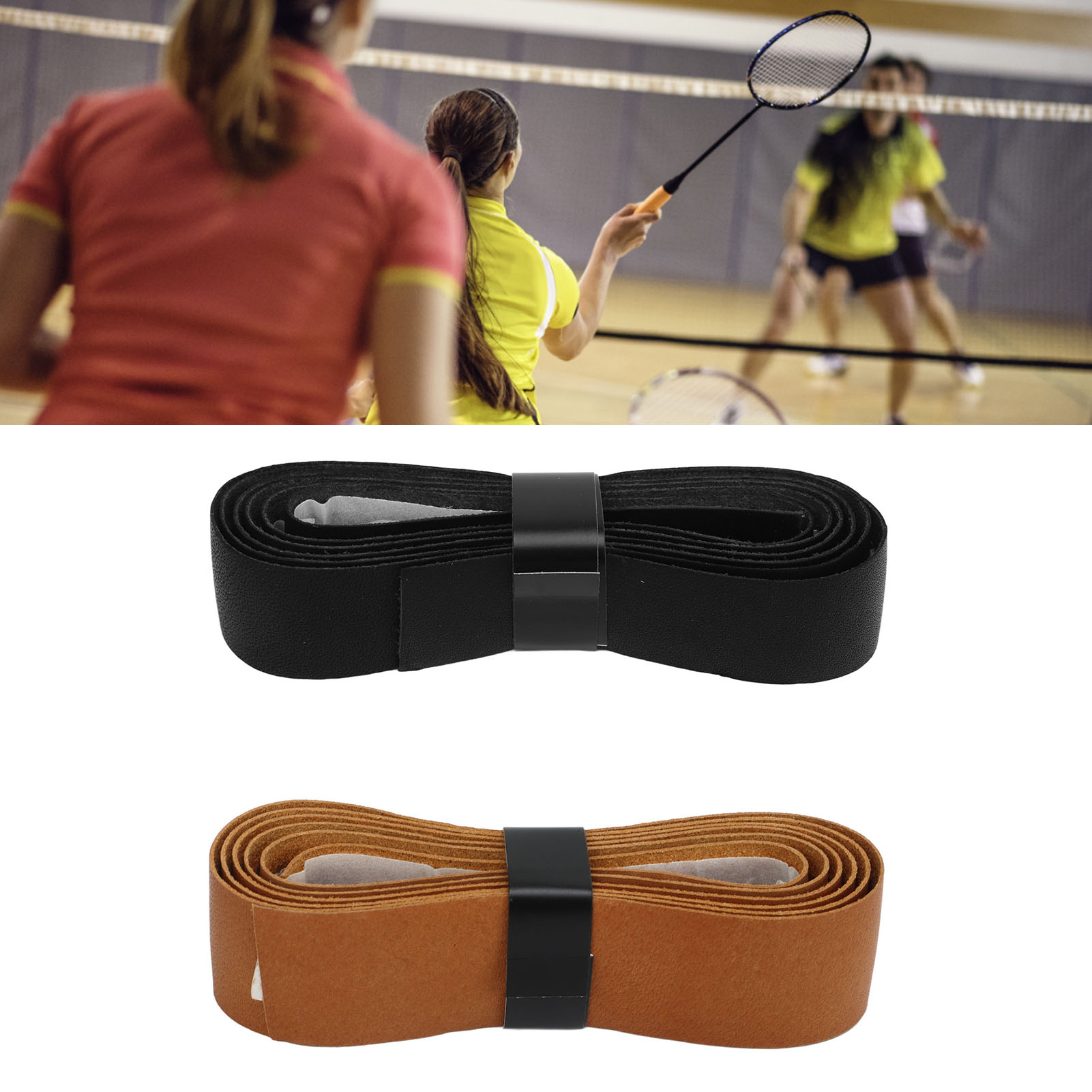 Badminton Grip - バドミントンラケットグリップテープテニスラケットオーバーグリップ汗吸収耐摩耗性レザー優れた打感交換用
