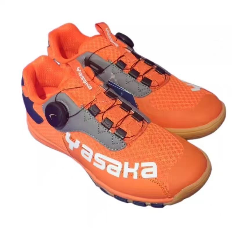 Badminton Shoes Men - 2026 卓球シューズ男性女性オレンジコートシューズユニセックスデザイナーバドミントントレーニングカップルクイックレーススポーツシューズ