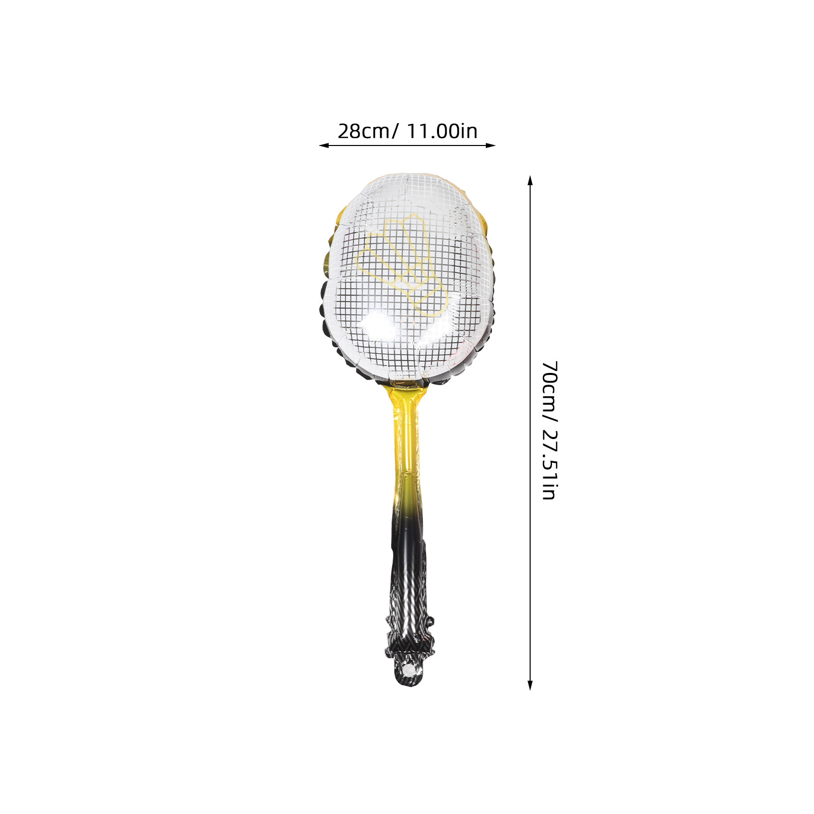 バドミントンボール型バルーン8個入り。ホイル素材で、パーティ - Badminton Materi のレビューと価格