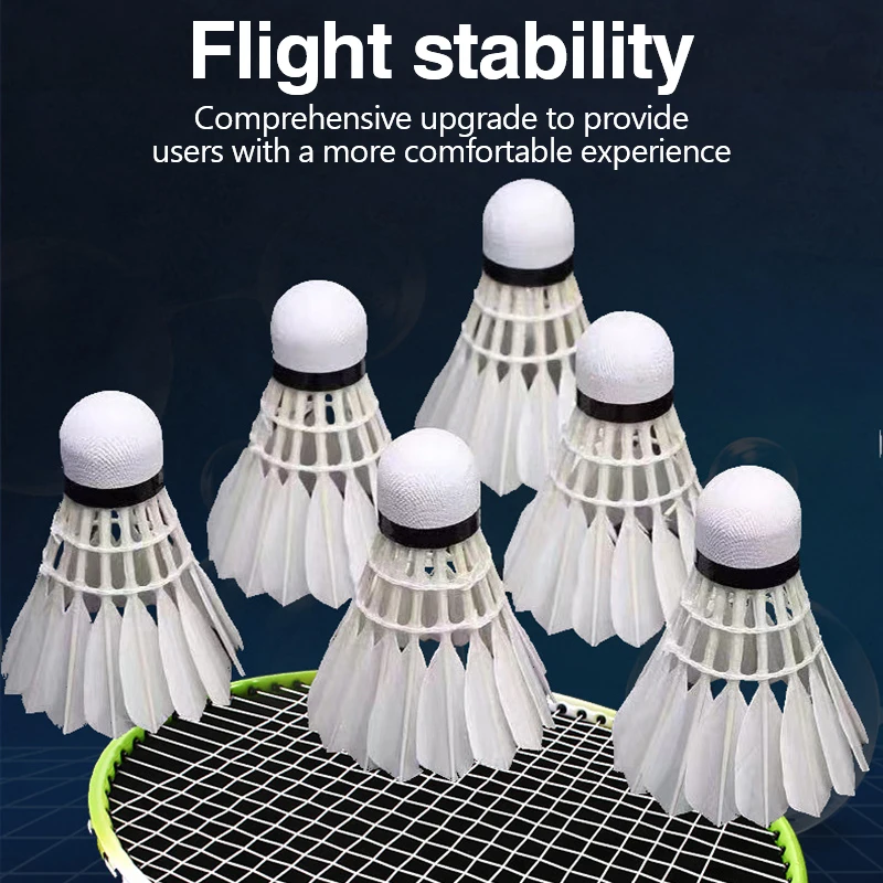 新しい白いガチョウの羽根バドミントンシャトルコック、3個入り - Feather Shuttlecock のレビューと価格