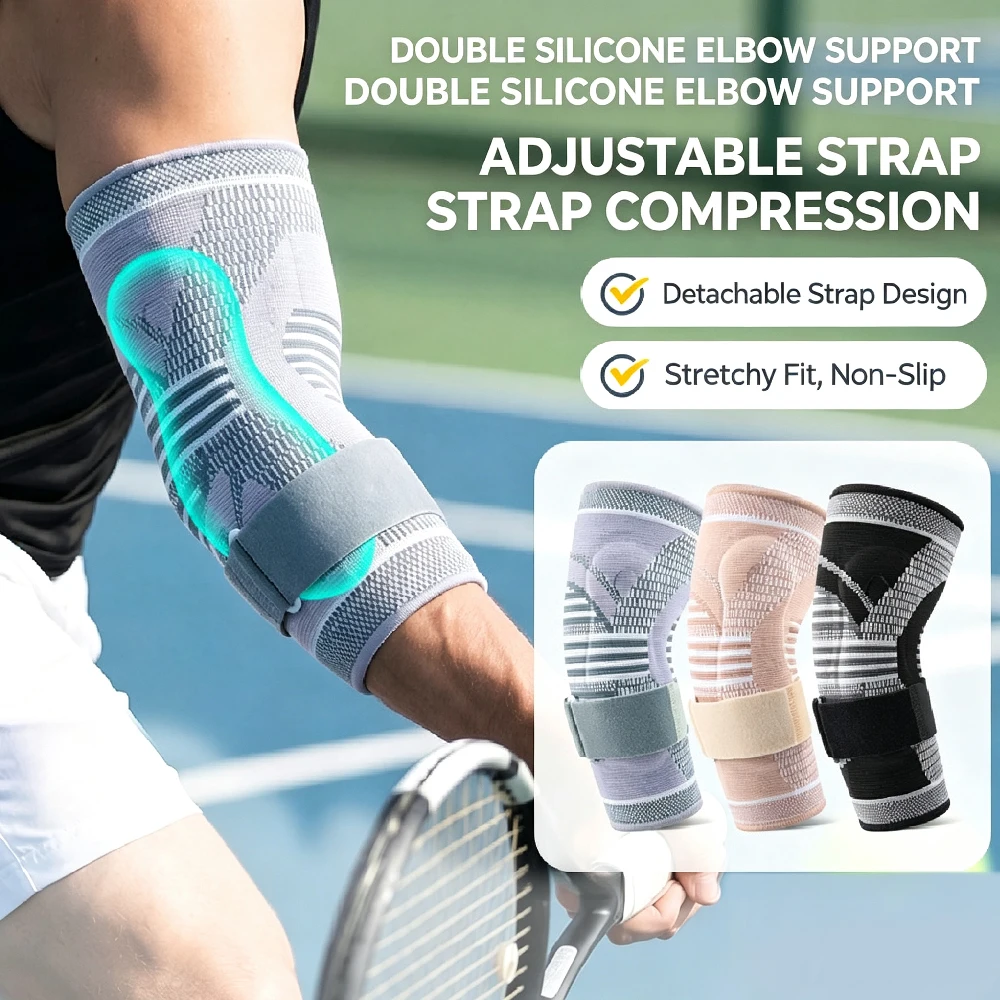 男性・女性用肘サポーター、テニスやゴルフで肘を痛める方のため - Badminton Materi のレビューと価格