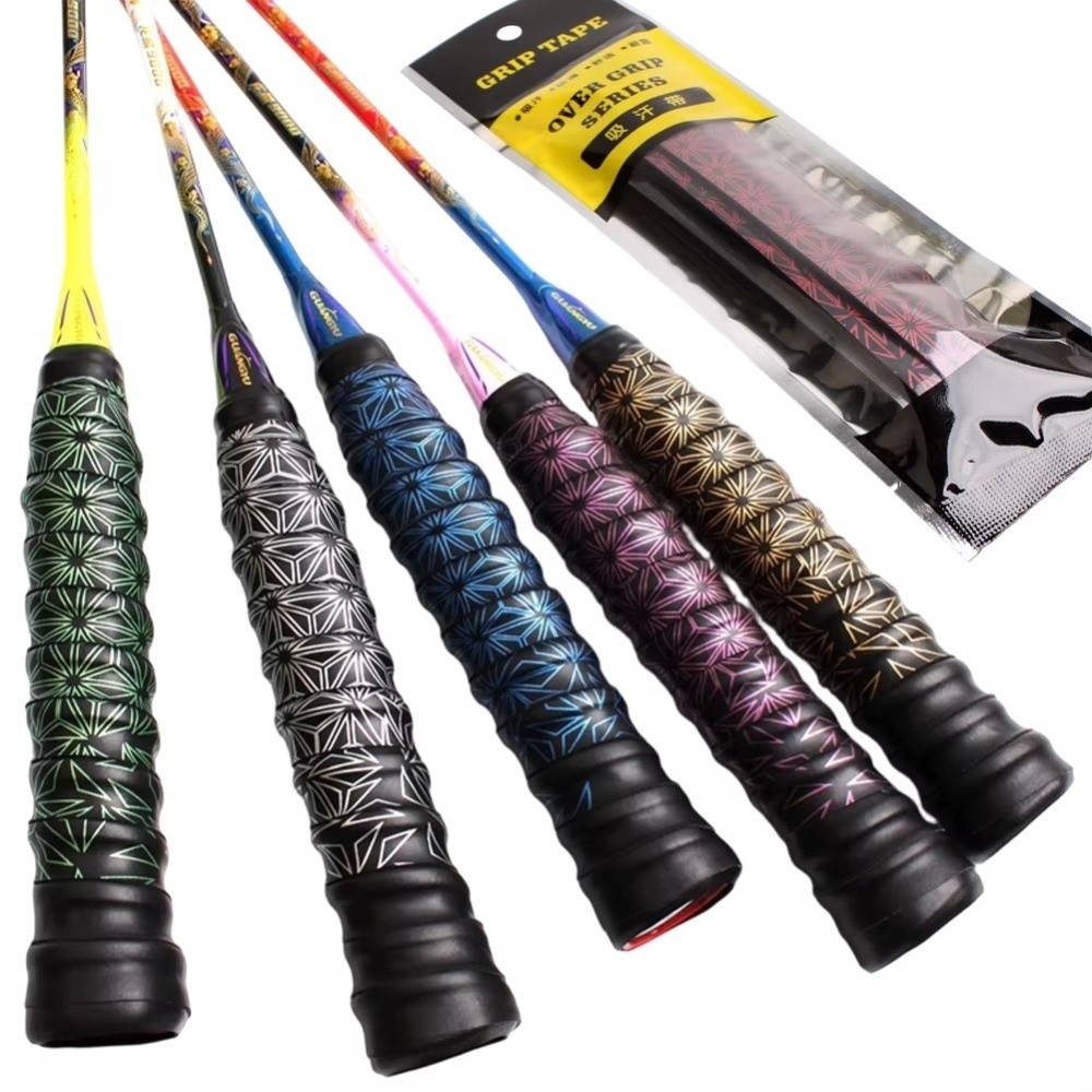 滑り止め加工のバドミントン用グリップテープ、衝撃吸収・吸汗性 - Badminton Materi のレビューと価格