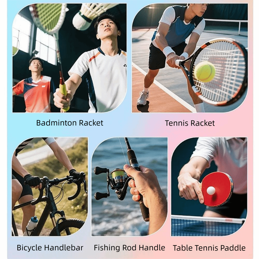 エンボス加工バドミントンラケットハンドルグリップ PU 吸汗 - Badminton Materi のレビューと価格