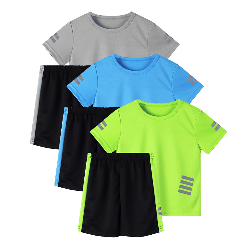 キッズスポーツウェア 男の子用 5歳から12歳 夏用セット  - Badminton Jersey のレビューと価格