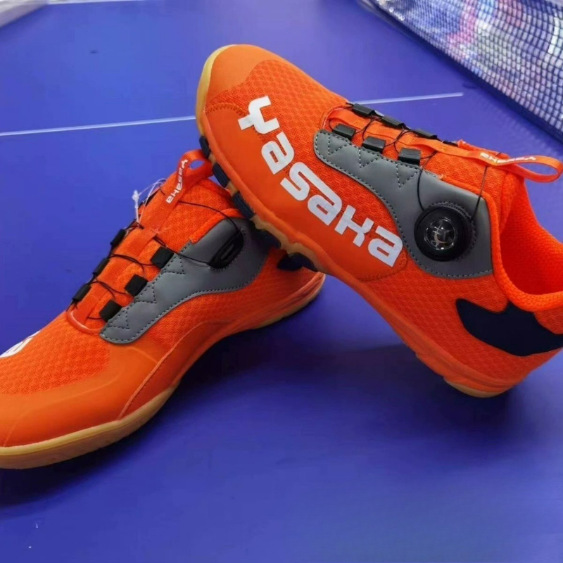 2026 卓球シューズ男性女性オレンジコートシューズユニセッ - Badminton Shoes Men のレビューと価格