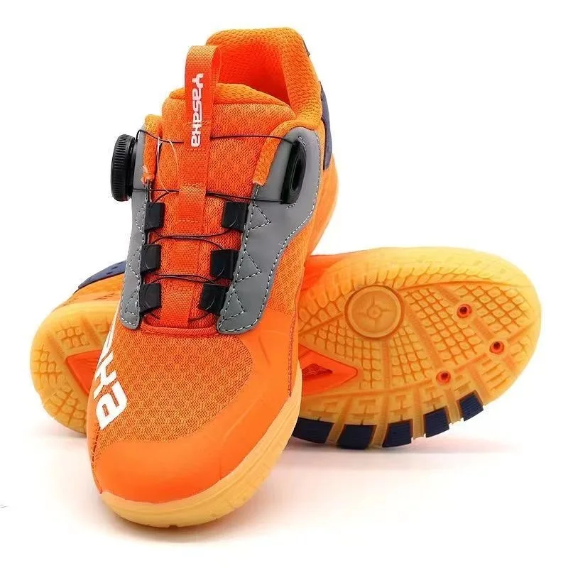 2026 卓球シューズ男性女性オレンジコートシューズユニセッ - Badminton Shoes Men のレビューと価格